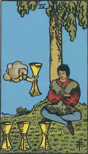 Four of Cups - Tarot Card Meanings - Tarot Card by Card
