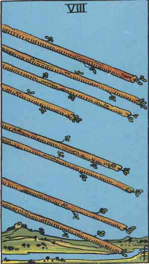 Tarot Card by Card: Eight of Wands - Tarot Card Meanings