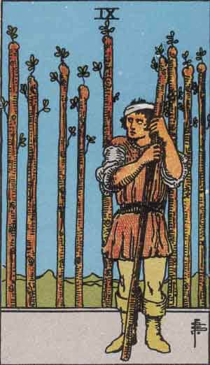 Tarot Card by Card: Nine of Wands - Tarot Card Meanings