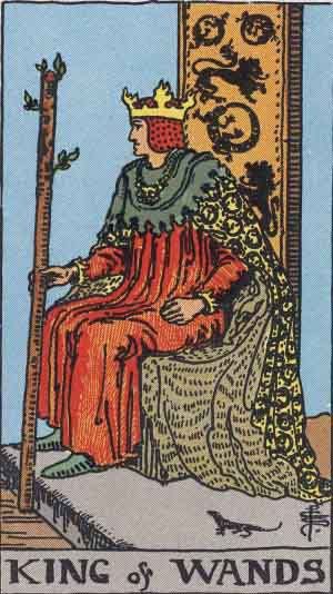 offset roman dække over Tarot Card by Card - King of Wands - The Tarot Lady