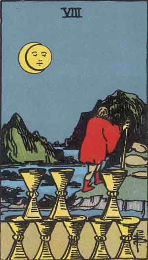 Eight of Cups going away; incarceration