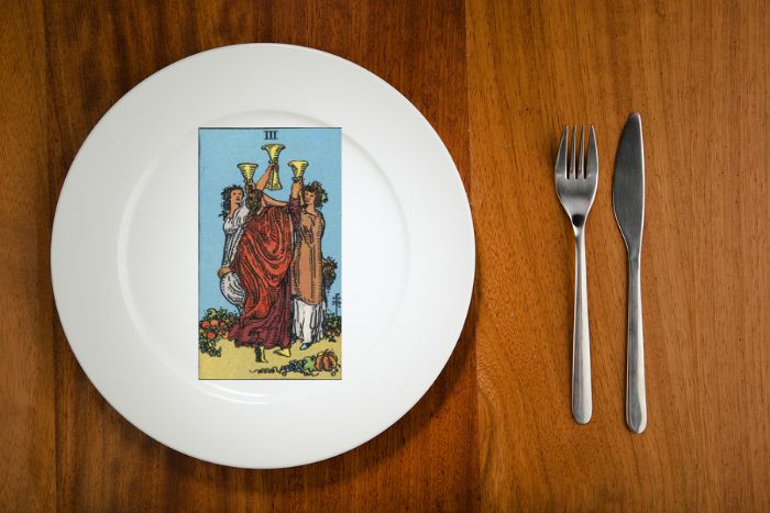 tarot by the mouthful three of cups