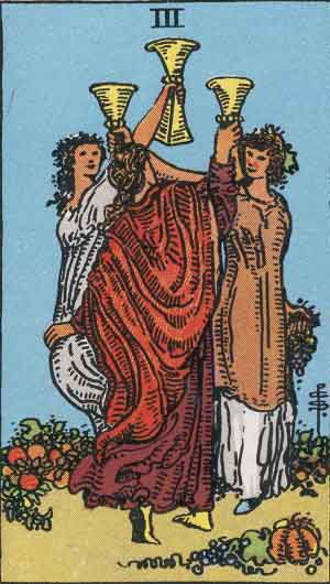 Which tarot cards indicate celebration?