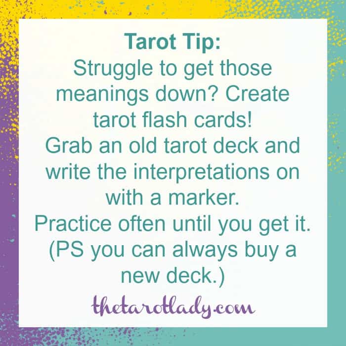 Tarot Tip – Make tarot flash cards