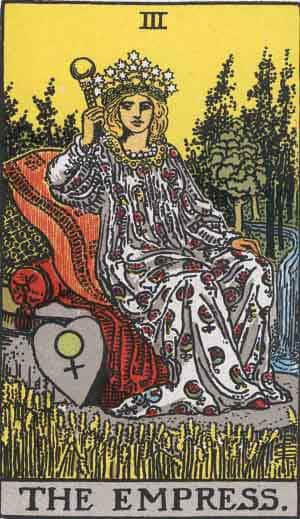 Which tarot cards indicate marriage? The Empress can represent marriage + fertility. 