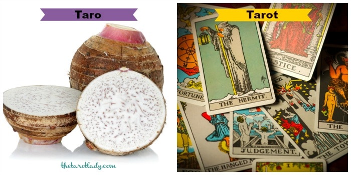 The Hit List - There is a difference. Yes indeed: taro is a root veggie while tarot are cards. 