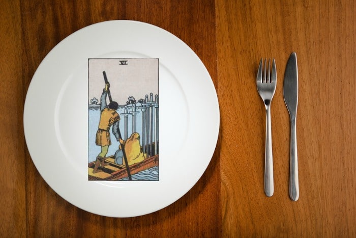 Tarot by the Mouthful - Six of Swords