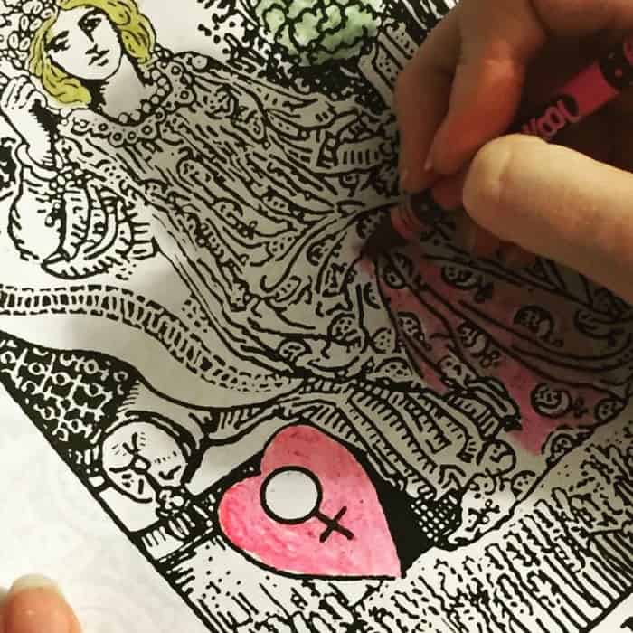 The Tarot Coloring Book - coloring the Empress