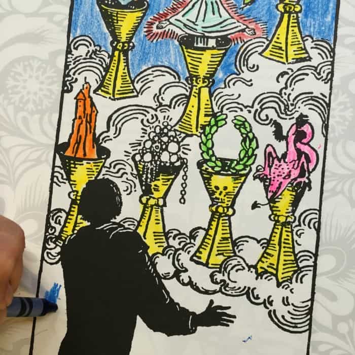 The Tarot Coloring Book - Seven of Cups