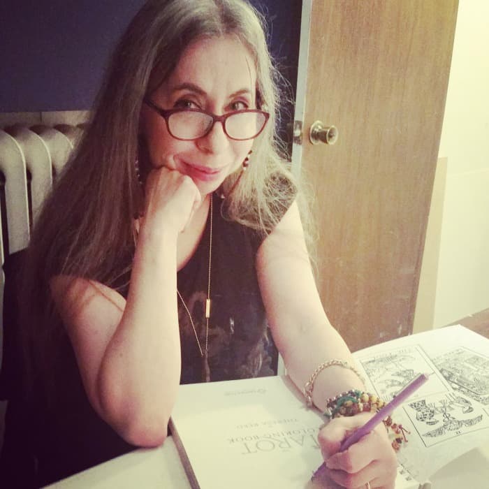 The Tarot Coloring Book - Theresa Reed signing copies