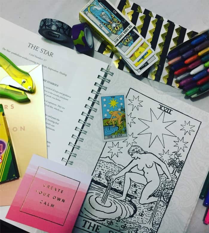 How to Bling The Tarot Coloring Book - the Star