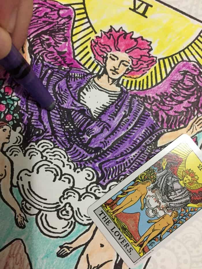 How to Bling The Tarot Coloring Book - Scrapbooking Flair