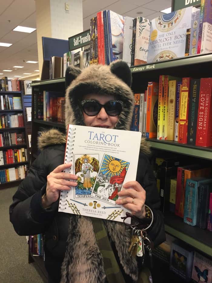 Loved seeing The Tarot Coloring Book at the local Barnes and Noble!