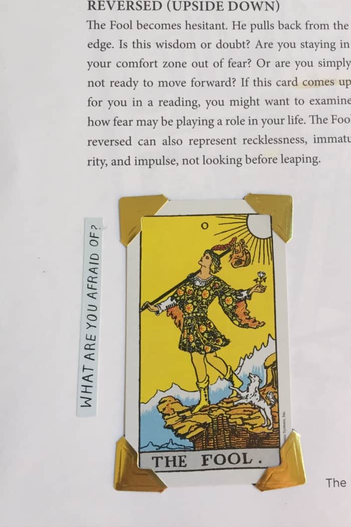 How to bling The Tarot Coloring Book - Sticker Love - The Fool