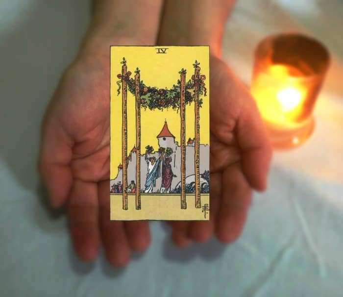 Tarot Advice - Guidance in Every Card: Four of Wands