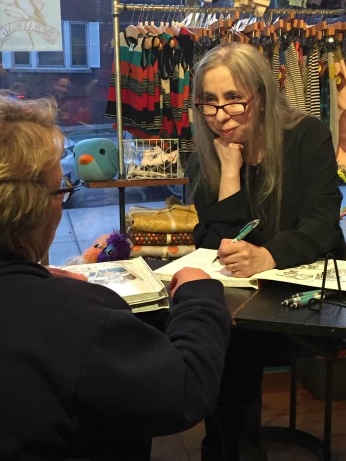 Signing copies of The Tarot Coloring Book