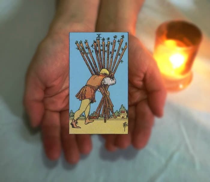 Tarot Advice - Guidance in Every Card: Ten of Wands