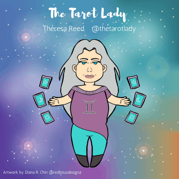 The Tarot Lady by Diana R Chin of Red Lotus Designz 