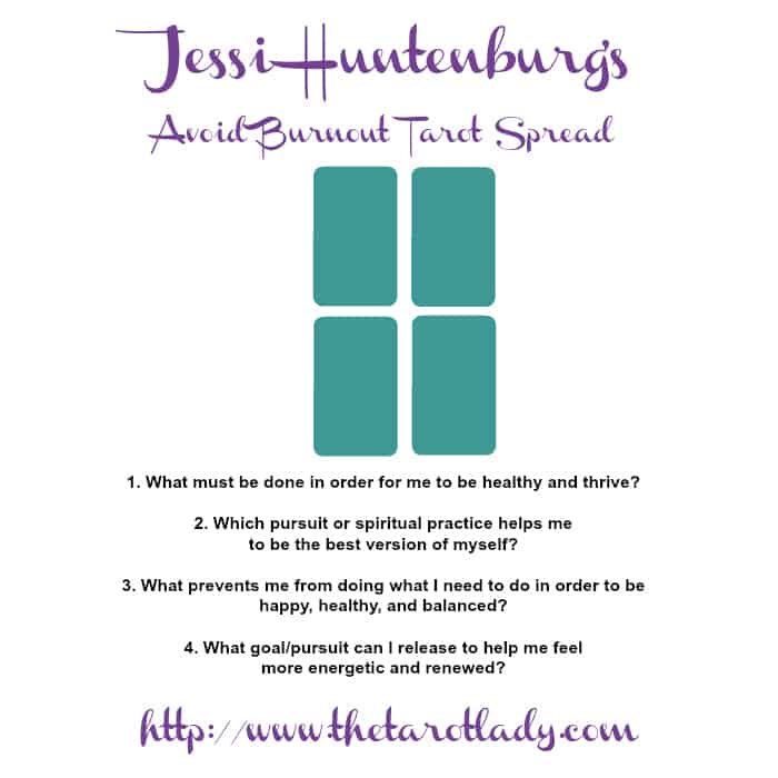 Tarot Spread Test Drive - Jessi Huntenburg's Avoid Burnout Tarot Spread