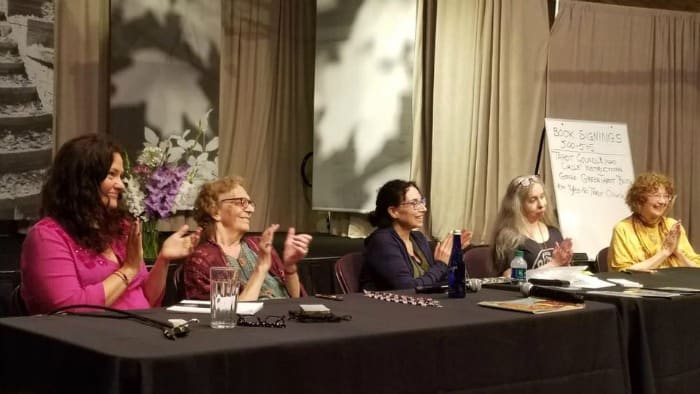 Omega Masters of Tarot conference: Sasha Graham, Rachel Pollack, Barbara Moore, Theresa reed, Mary Greer