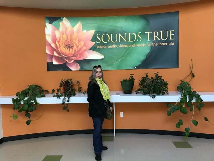 Visiting Sounds True headquarters.