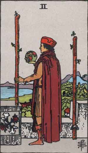 Tarot Card Meanings - Two of Wands