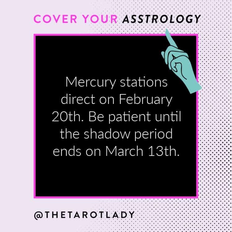 Mercury direct on February 20th