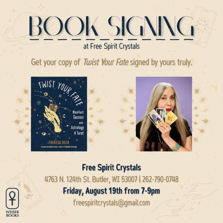 The Hit List - Twist Your Fate book tour updates! FREE SPIRIT CRYSTALS
