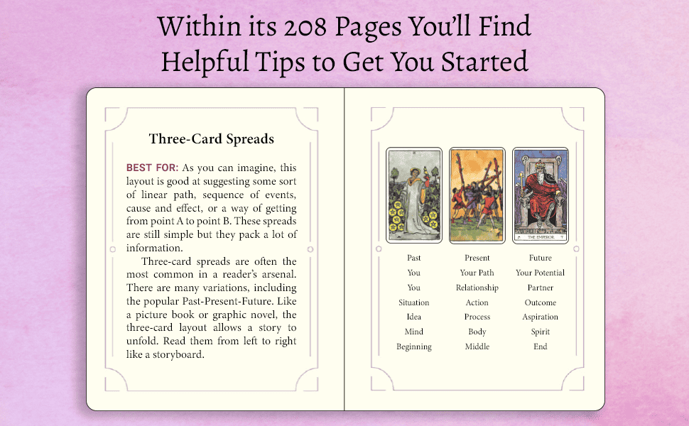 The Weiser Tarot Journal has tips inside to help with your practice.