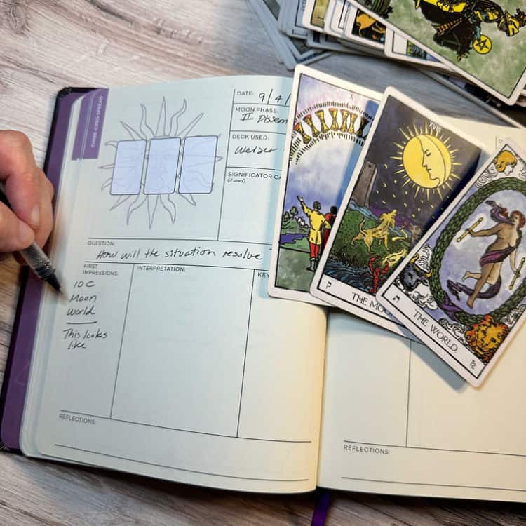 Tarot Journaling: Tarot shorthand