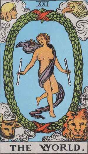 Which tarot cards indicate fame? The World